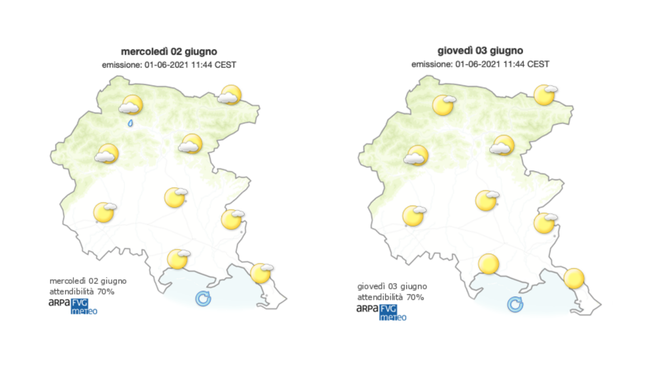 Copertina per Festa della Repubblica segnata dal sole sul Goriziano, temperature in aumento